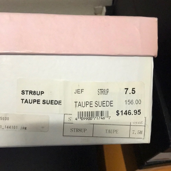 Jeffrey Campbell Str8up suede taupe pumps - Picture 2 of 2